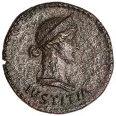 Dupondius - Livia IMP T CAES DIVI VESP F AVG REST, Justitia