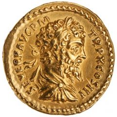 Aureus - Septimius Severus, Caracalla, and Geta AETERNIT IMPERI