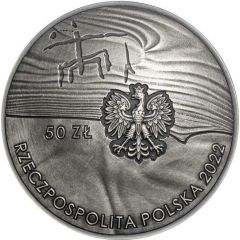 50 Zlotys 100th Anniversary of the Discovery of the Complex of Prehistoric Striped Flint Mines “Krzemionki”