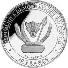20 Francs Triceratops, colourized