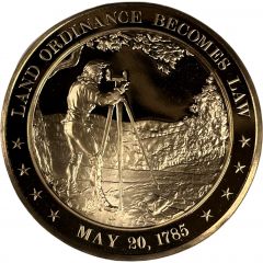 Medal - History of the United States Land Ordinance Becomes Law