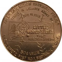 50 Cents - 1962 Little World Series, Bismarck, ND. American Legion