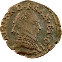 Double Tournois - Henri III Toulouse mint, Type 1C