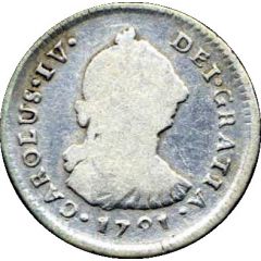 1 Real - Carlos IV Numeral IV - Carlos III portrait