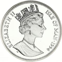 1 Crown - Elizabeth II Airmail, Silver Proof
