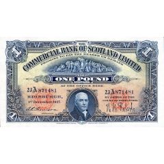 1 Pound Commercial Bank of Scotland