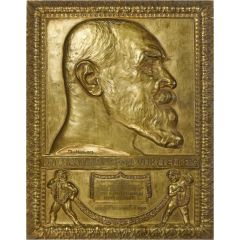 Award plaquette for Golden Wedding - Wilhelm II