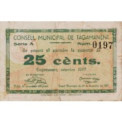 25 Céntimos Tagamanent
