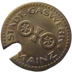 Gasmünze - Städt. Gaswerk Mainz