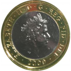 2 Pounds - Elizabeth II 4th portrait, Robert Burns