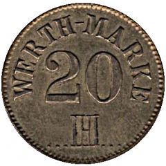 20 Pfennig Werth-Marke - IHI