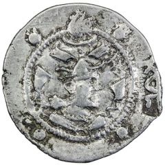 1 Drachm Peroz I imitation, Uncertain Sogdian mint, Northern Tokharistan, 1 countermark, type 6