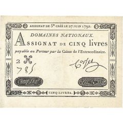 5 Livres Assignat
