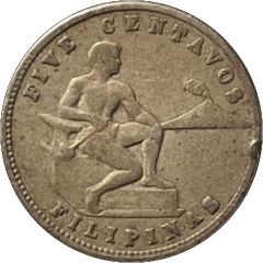 5 Centavos Small type