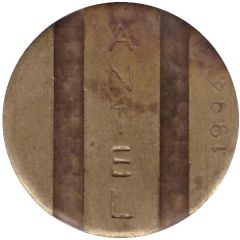 Telephone Token ANTEL bigger type with date