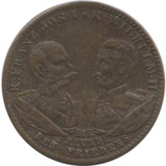 Token - Franz Josef and Wilhelm II The Friends of peace