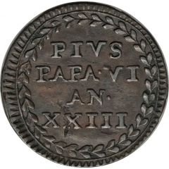 1/2 Baiocco - Pius VI
