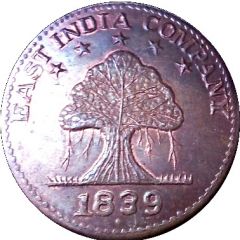 1 Anna - East India Company
