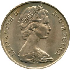 1 Crown - Elizabeth II 2nd portrait