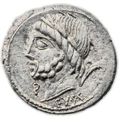 Denarius Memmia: Lucius [and] Gaius Memmius Gallus, EX•S•C / L•C•MEMIES•L•F GAL