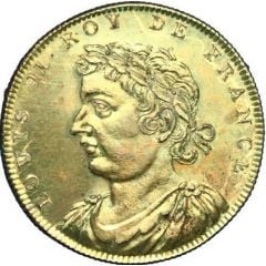 Règne de Louis II le Bègue - Émission de Louis XVIII