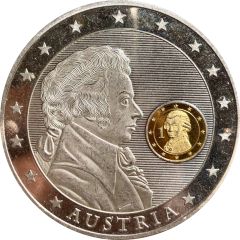 Medal - Europe Economic and Monetary Union 10 years Austria