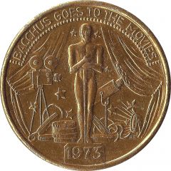 Mardi Gras Token - Bacchus goes to the movies New Orleans, Louisiana