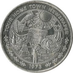 Mardi Gras Token - Krewe of Iris Your Home Town Newspaper, New Orleans, Louisiana