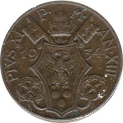 5 Centesimi - Pius XI