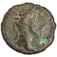 As - Marcus Aurelius and Lucius Verus CONCORD AVGVSTOR TR P XVI COS III S C