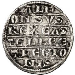 Silver maravedi `1st Granada war` - Alfonso X Sevilla