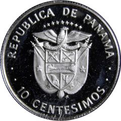 10 Centésimos Manuel Amador