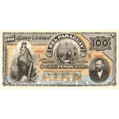 100 Pesos Fuertes Banco Nacional del Paraguay