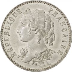 5 Francs pattern of Magniadas