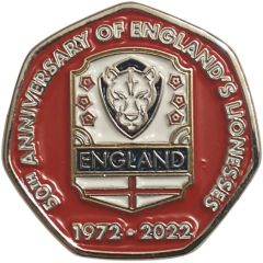 Medal - 50th Anniversary of England`s Lionesses