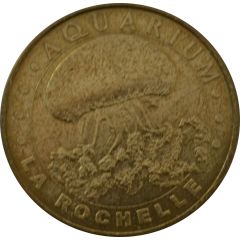 Tourist token - Monnaie de Paris - Aquarium de La Rochelle jelly fish