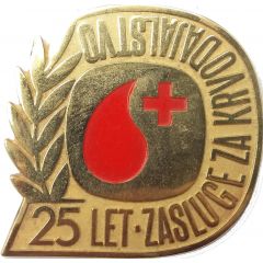 Rdeči križ - 25 let zaslug za krvodajalstvo