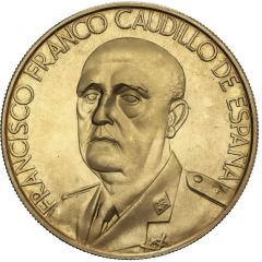 Medal - Francisco Franco 25 years of peace , large coin