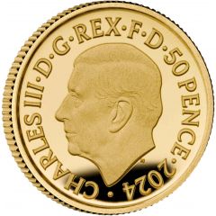 50 Pence - Charles III George Michael, Gold Proof