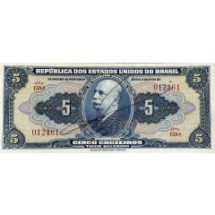 5 Cruzeiros Thesouro Nacional, 1st print, Autographed