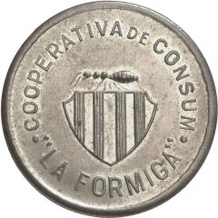 5 Pesetas - Cooperativa de Consum La Formiga