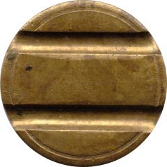 Blank Token with 2 grooves, 25 mm