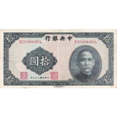 10 Yuan Central Bank of China