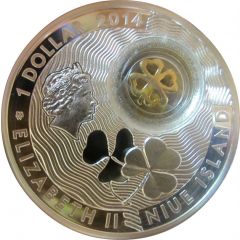 1 Dollar - Elizabeth II Four-leaf clover