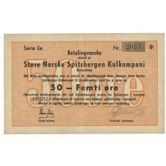 50 Øre Great Norwegian Spitsbergen Coal Company