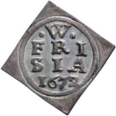 2 Stuivers without arrows/sword, klippe, piedfort at 4.5 weight