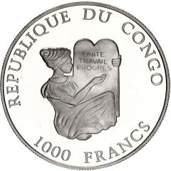 1000 Francs CFA African Fauna