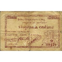 50 Céntimos Caldes de Montbui