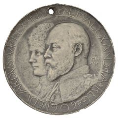 Medal - Edward VII Coronation, Newcastle-under-Lyme
