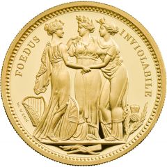 5000 Pounds - Elizabeth II The Three Graces, Gold Proof